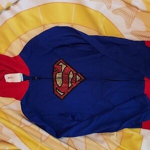 VGUC- DC Comics Sparkle Supergirl full-zip hoodie in S/M